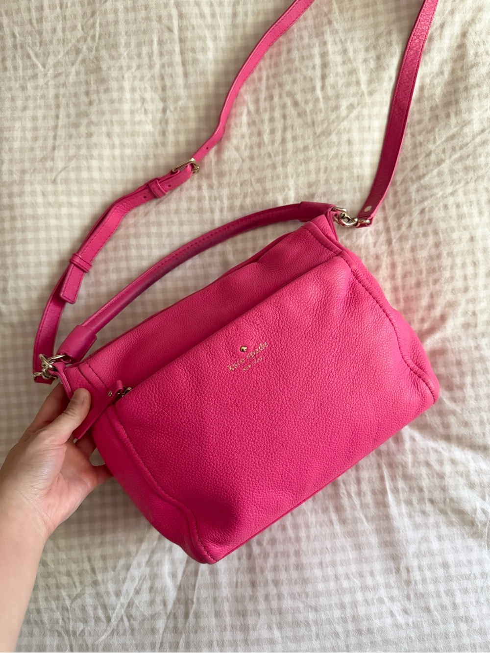 Kate Spade Pink Pebbled Leather Purse
